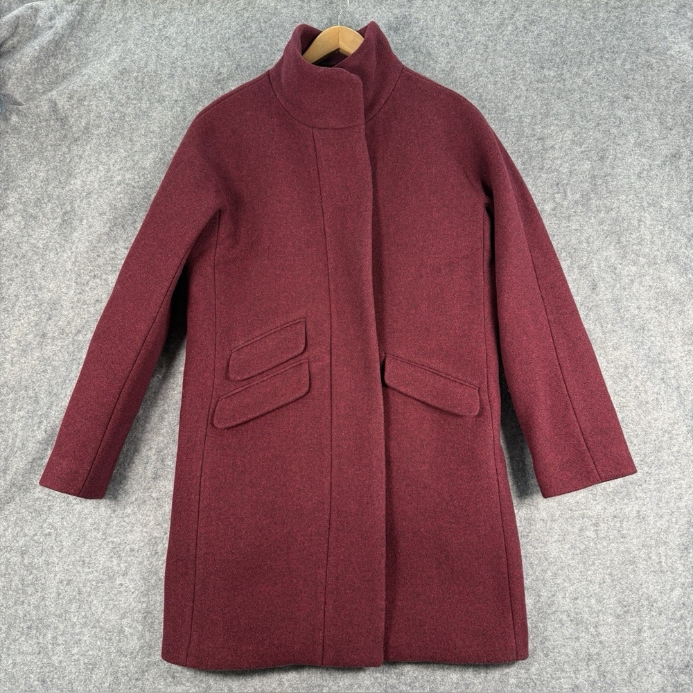 Elegant Burgundy Women's Coat Size 2